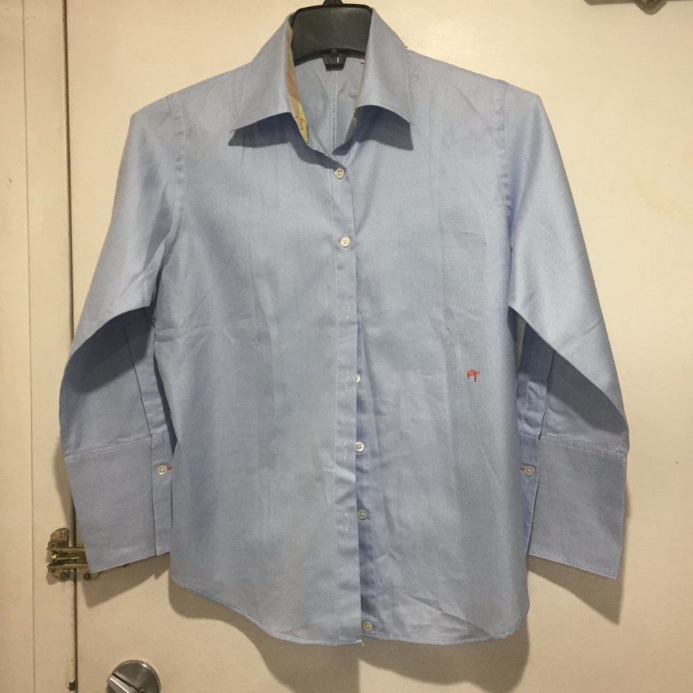 VINTAGE PINK TARTAN BLOUSES SIZE 12 - Picture 2 of 8